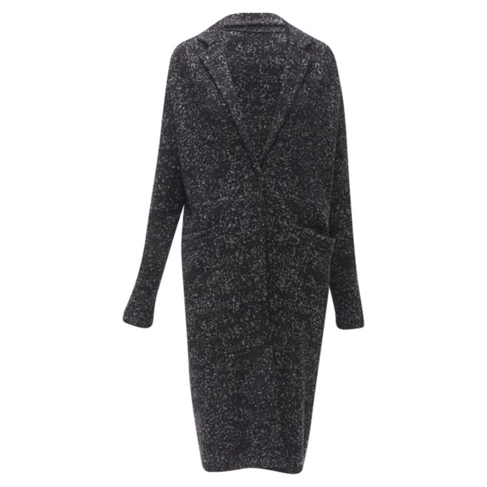 Theory Black Wool Robe Coat
